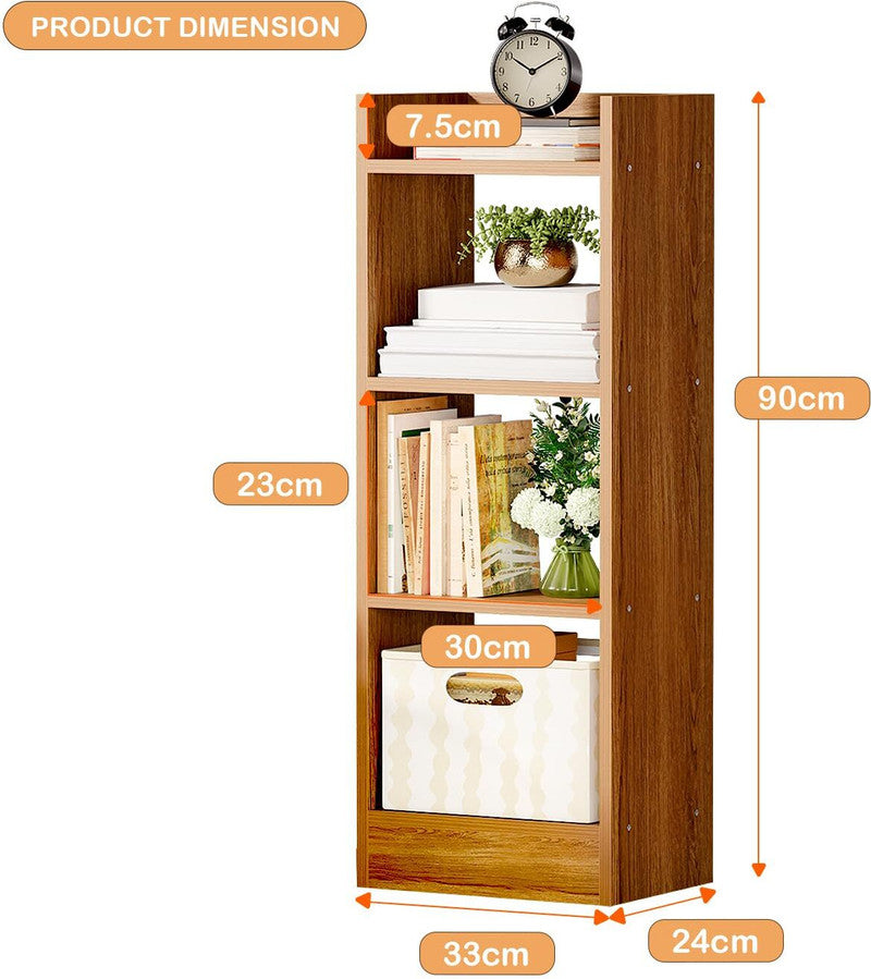 Wooden storage compartment shelf for living room