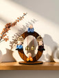 Vaka Trends Decorative Showpiece  -  20 cm (Wood, Stone, Multicolor)