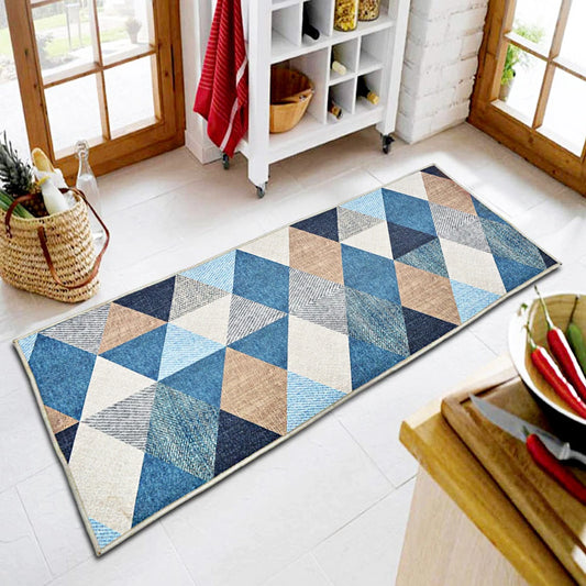 Ishro Home Rubber, Velvet Floor Mat