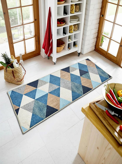 Ishro Home Rubber, Velvet Floor Mat