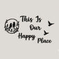 This is our Happy place wall decor for bedroom and living room
